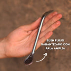 Bombilla de mate pico de loro pala amplia