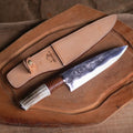 Cuchillo acero inoxidable forjado con funda