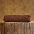 Estuche de cuero marron
