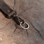 Llavero cuero que se cuelga en cinturón