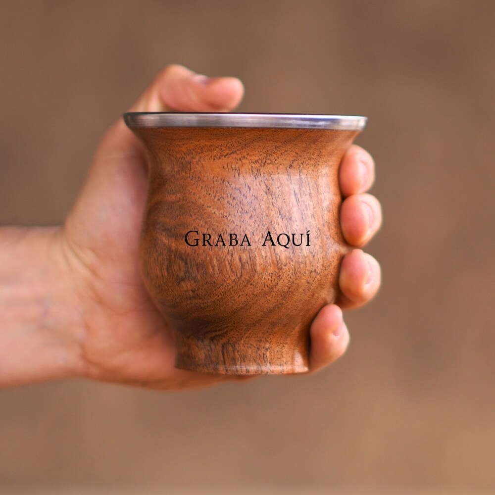 Mate camionero de madera personalizable