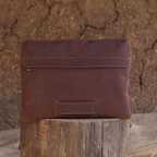 Porta Notebook de cuero Graso