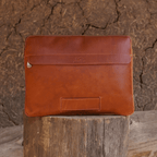 Porta Notebook de cuero Tostado
