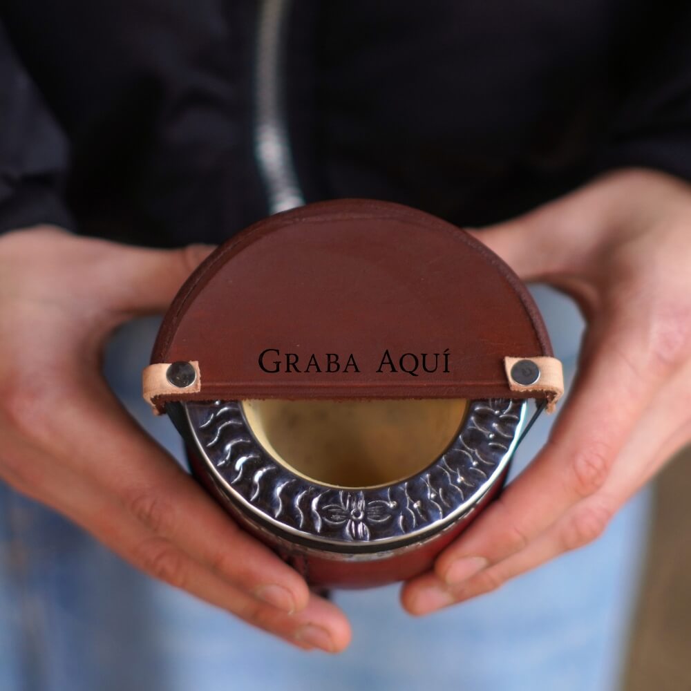 Cubre mate tinto personalizable