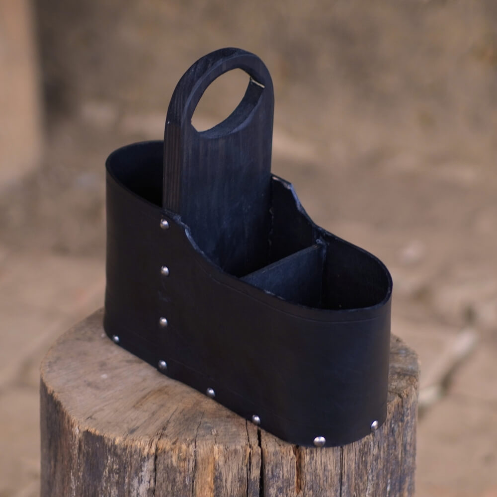 Canasta para mate negra
