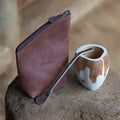 Pack con mate ranchero de madera, yerbero y bombilla
